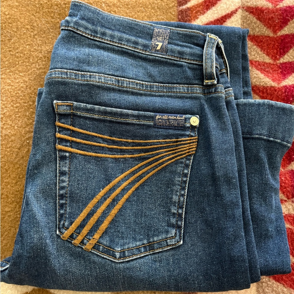7 For All Mankind Women's Blue Jeans trouser style